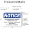 Signmission Trespassing And Loitering Forbidden By Law OSHA Notice Sign, Vinyl Decal, 5in W x 3.5in L, 2PK OS-2PACK-NS-D-35-L-18730 - alternate 2